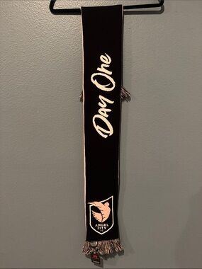 Angel City FC 'Day One' Black & Pink Supporter Scarf NWT